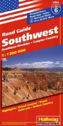 Hallwag USA Road Guide, No.6, Southwest (USA Road Guides)