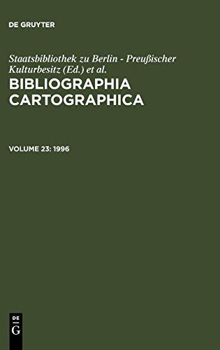 Bibliographia Cartographica: 1996