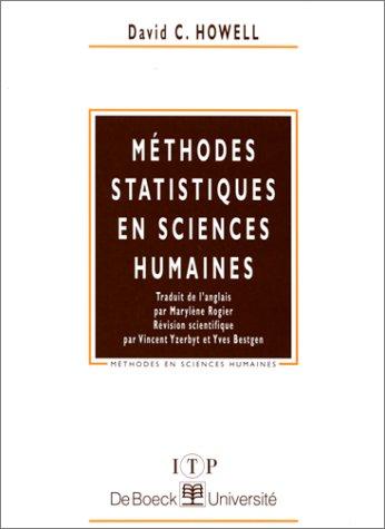 Méthodes statistiques en sciences humaines