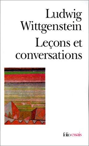 Leçons et conversations sur l'esthétique, la psychologie et la croyance religieuse. Conférence sur l'éthique