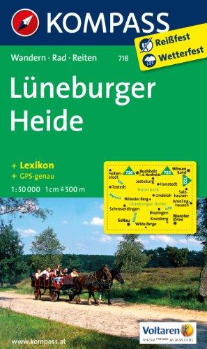 Lüneburger Heide: Wanderkarte mit Kurzführer, Radrouten und Reitwegen. GPS-genau. 1:50000