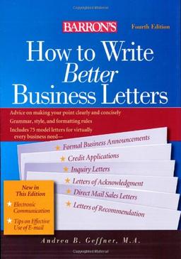 Barron's How to Write Better Business Letters