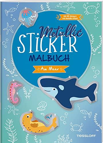 Metallic-Sticker Malbuch. Am Meer: Mit 45 Metallic-Stickern mit Metallic-Effekt