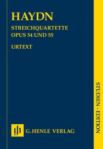 Streichquartette Heft VII op. 54 und 55 - Tostquartette; Studien-Edition