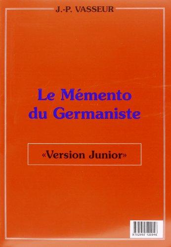 Memento du germaniste version junior