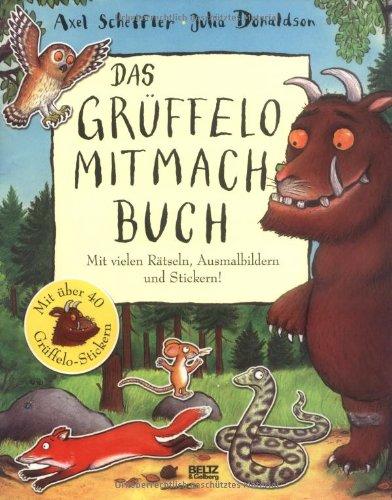 Das Grüffelo-Mitmachbuch: Mit vielen Rätseln, Such- und Ausmalbildern und Stickern