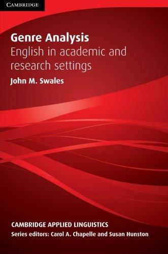 Genre Analysis: English in Academic and Research Settings (Cal)