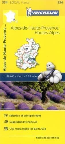 Alpes-de-Haute-Provence, Hautes-Alpes - Michelin Local Map 334 (Mapas Local Michelin)