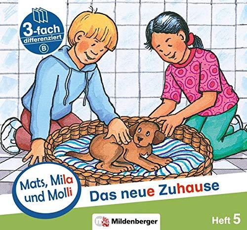 Mats, Mila und Molli – Heft 5: Das neue Zuhause - Schwierigkeitsstufe B: Eine Geschichte in drei Schwierigkeitsstufen für Erstleser