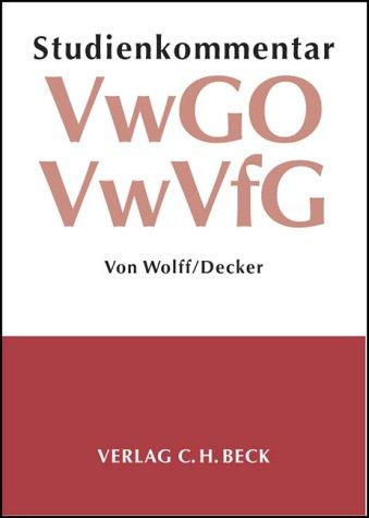 Studienkommentar Verwaltungsgerichtsordnung (VwGO) / Verwaltungsverfahrensgesetz (VwVfG)