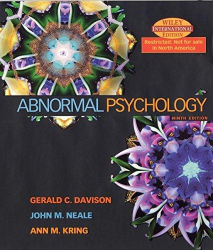 Abnormal Psychology: International Edition