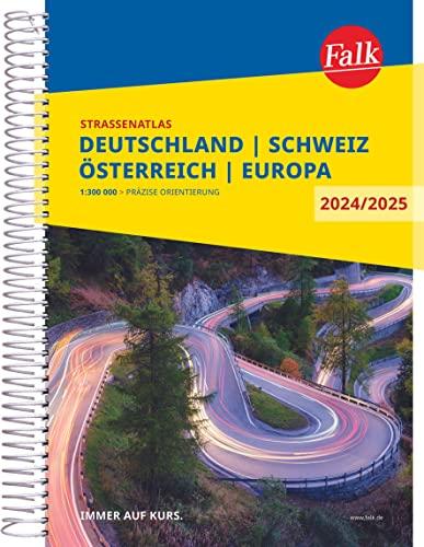 Falk Straßenatlas 2024/2025 Deutschland, Schweiz, Österreich 1:300.000: mit Europa 1:4,5 Mio. (Falk Atlas)