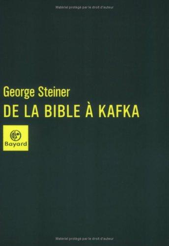 De la Bible à Kafka