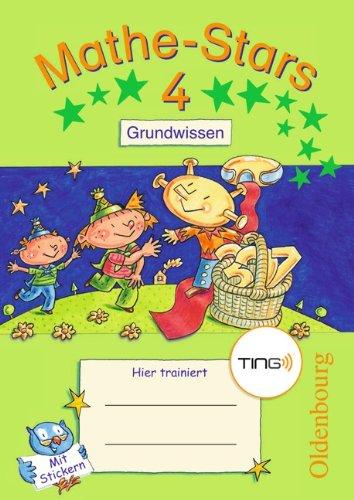 Mathe-Stars - Grundwissen - TING-Ausgabe: 4. Schuljahr - Übungsheft: Mit Lösungen