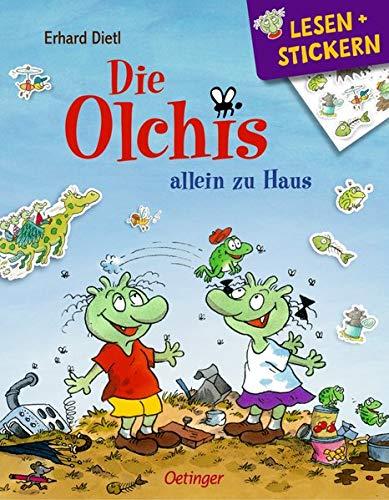 Die Olchis allein zu Haus: Lesen und Stickern