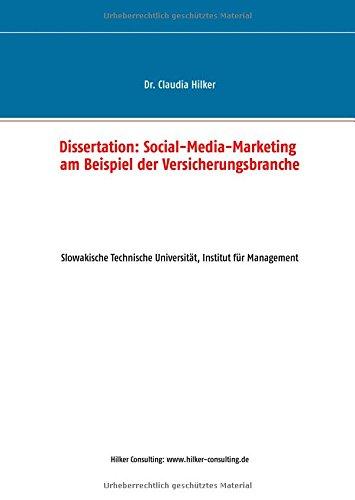 Social-Media-Marketing am Beispiel der Versicherungsbranche: Dissertation