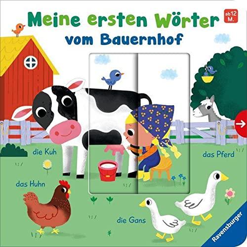 Meine ersten Wörter vom Bauernhof - Sprechen lernen mit großen Schiebern und Sachwissen für Kinder ab 12 Monaten