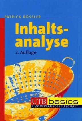 Inhaltsanalyse. UTB basics