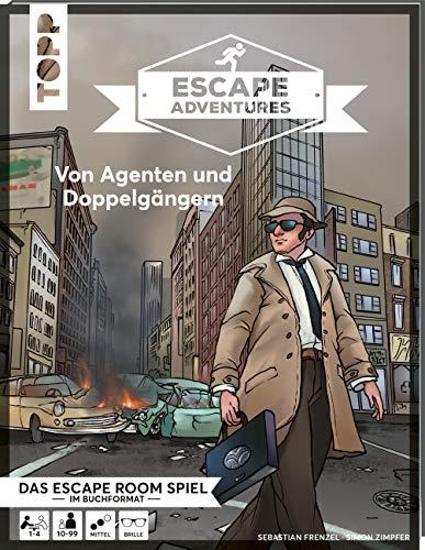 Escape Adventures – Von Agenten und Doppelgängern: Das ultimative Escape-Room-Erlebnis jetzt auch als Buch! Mit Agentenbrille für 1-4 Spieler. 90 Minuten Spielzeit