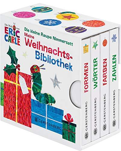 Die kleine Raupe Nimmersatt - Meine Weihnachsbibliothek: Farben - Formen - Wörter - Zahlen