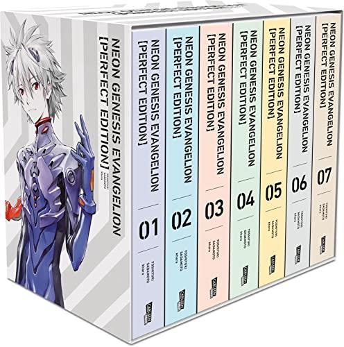 Neon Genesis Evangelion – Perfect Edition, Bände 1-7 im Sammelschuber mit Extras: Neue Edition in 7 Sammelbänden des Mecha-Klassikers um jugendliche ... Rettung der Menschheit Kampfroboter steuern.