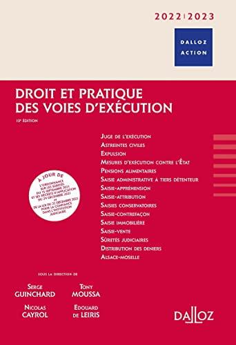 Droit et pratique des voies d'exécution : 2022-2023