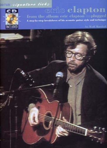 Eric Clapton Unplugged Guitar Signature Licks Tab Book/Cd