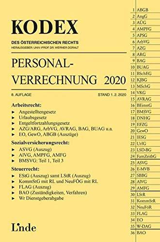 KODEX Personalverrechnung 2020 (Kodex des Österreichischen Rechts)