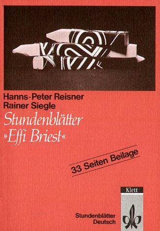 Stundenblätter Effi Briest. (Lernmaterialien)