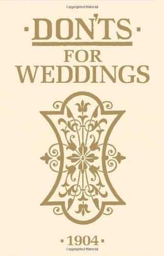 Don'ts for Weddings