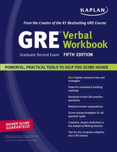 Kaplan GRE Exam Verbal Workbook