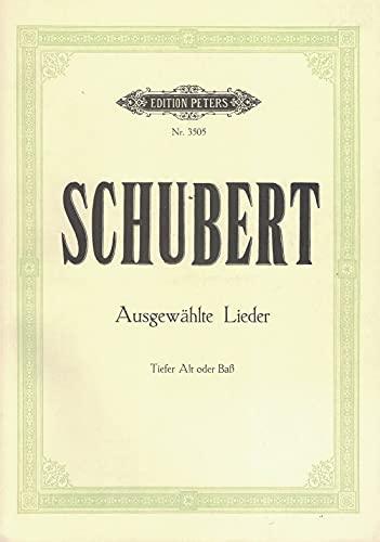 Lieder Auswahl. Gesang Tief, Klavier