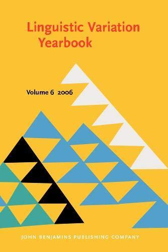 Linguistic Variation Yearbook 2006