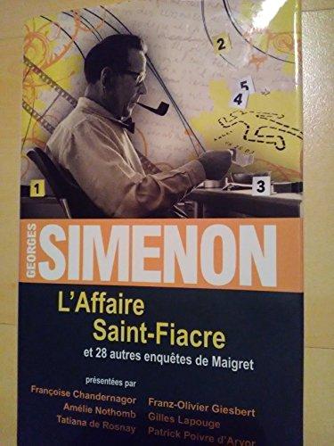 l'Affaire Saint-Fiacre et 28 autres enquêtes de maigret