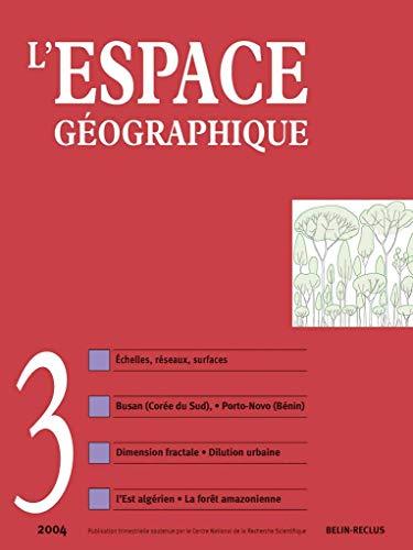 Espace géographique, n° 3 (2004)