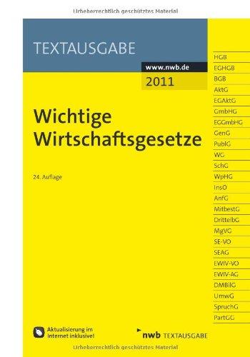 Wichtige Wirtschaftsgesetze