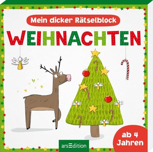 Mein dicker Rätselblock Weihnachten: Ab 4 Jahren | Kniffeliger Wartezeitverkürzer für die Vorweihnachtszeit