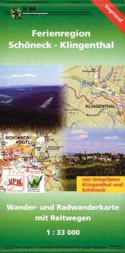 Ferienregion Schöneck - Klingenthal: Wander- und Radwanderkarte mit Reitwegen 1:33 000