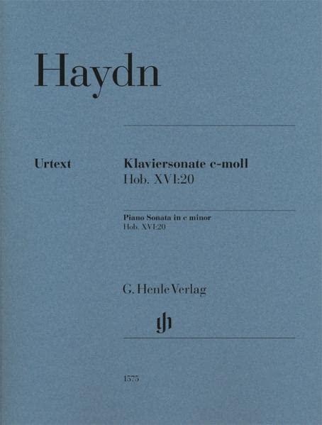 Klaviersonate c-moll Hob. XVI:20: Instrumentation: Piano solo (G. Henle Urtext-Ausgabe)