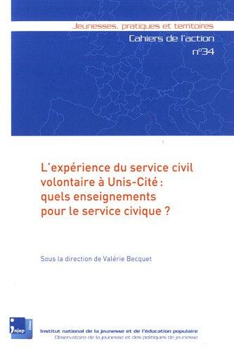 L'expérience du service civil volontaire à Unis-Cité : quels enseignements pour le service civique ?