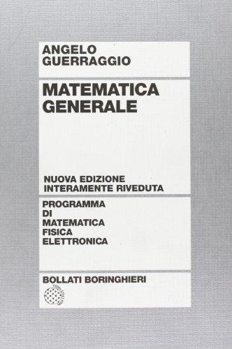 Matematica generale (Programma di mat. fisica elettronica)