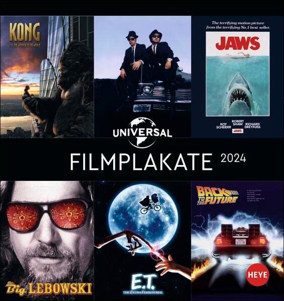 Universal Filmplakate Postkartenkalender 2024