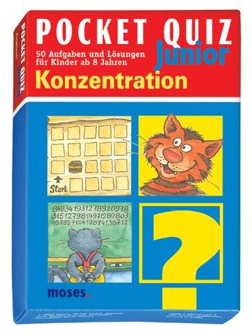 Pocket Quiz Junior. Konzentration: 50 Aufgaben und Lösungen für Kinder