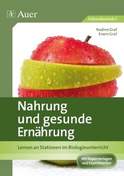 Nahrung und gesunde Ernährung: Lernen an Stationen im Biologieunterricht (7. bis 9. Klasse)