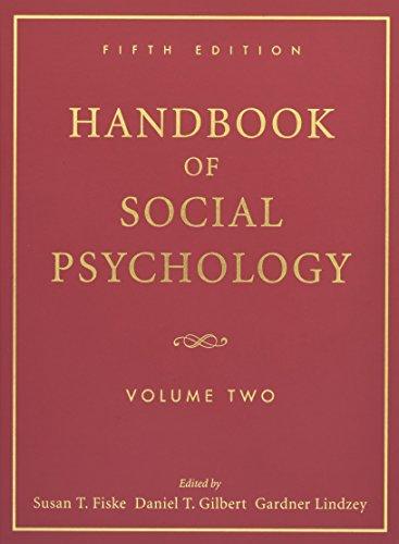 Handbook of Social Psychology, Volume Two