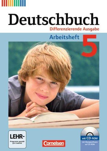 Deutschbuch - Differenzierende Ausgabe: 5. Schuljahr - Arbeitsheft mit Lösungen und Übungs-CD-ROM