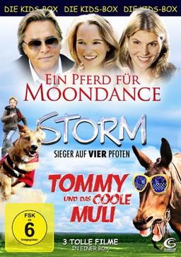 Die Kids-Box 2: Ein Pferd für Moondance, Storm - Sieger auf vier Pfoten, Tommy und das coole Muli [3 DVDs]