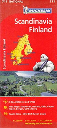 Scandinavia & Finland National Map 711 (Michelin National Map)