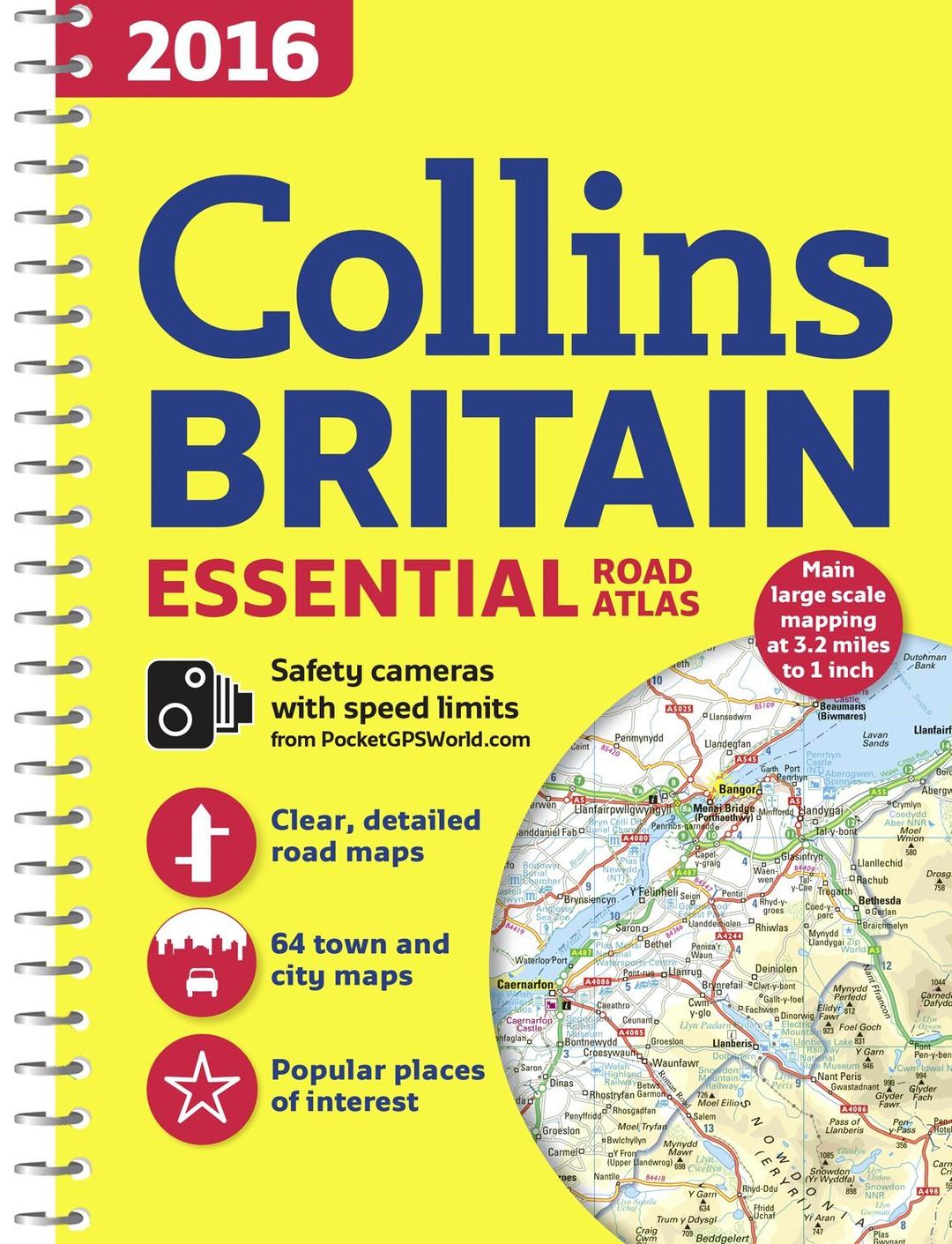 2016 Collins Essential Road Atlas Britain