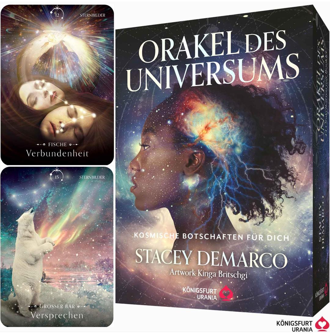 Orakel des Universums - Kosmische Botschaften für Dich: 44 Karten mit Silberschnitt und 144-seitiges Booklet